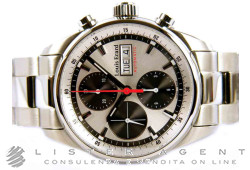 LOUIS ERARD Heritage Sport Chronograph Automatic in steel Argenté Ref. 78104AA13. NEW!