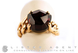 POMELLATO ring Lola in 18Kt rose gold and garnet Size 12,5 Ref. AA507O7OG. NEW!