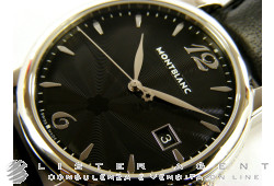 MONTBLANC Star Date in steel Black Ref. 105893. NEW!