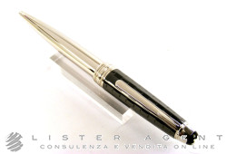 MONTBLANC ballpoint pen Meisterstuck Solitaire in steel and black ceramic Prisma Ref. 103109. NEW!