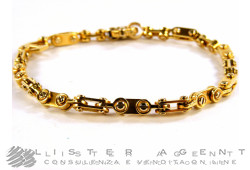 BARAKA' bracelet in 18Kt yellow and white gold with diamond ct 0,02 Ref. BR209681GBLU215002. NEW!