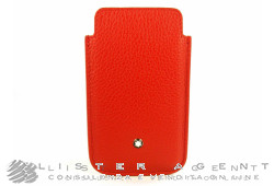 MONTBLANC iPhone 4/4S holder Meisterstück Selection in red leather Ref. 109148. NEW!