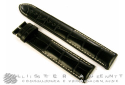 EBERHARD strap XL in leather of crocodile of black colour mm 19 Ref. CIN929XL. NEW!