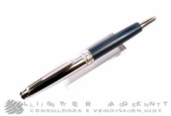 MONTBLANC roller pen MeisterstÃ¼ck Solitaire Doué Blue Hour in steel and blue lacqueur Ref. 112894. NEW!