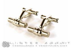 MONTBLANC cufflinks Classic Collection 3 Anelli in steel Ref. 110672. NEW!