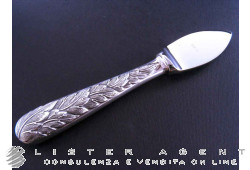 BUCCELLATI GIANMARIA hard cheese knife Vivaldi in 925 silver and steel Ref. PVIVOPO95. NEW!