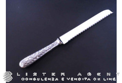 BUCCELLATI GIANMARIA knife for bread and panettone Vivaldi in 925 silver and steel Ref. PVIVOPO31. NEW!
