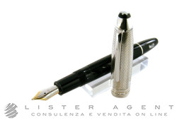 MONTBLANC fountain pen Meisterstuck Doue Silver Barley Legrand in 925 silver and resin Ref. 104538. NEW!