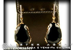 CHANTECLER earrings of Amour & Folies in 18Kt rose gold with diamonds and black jade Ref. 29342. NEW!