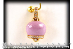 CHANTECLER pendant Campanella in 18Kt rose gold with diamonds and phosphosiderite Ref. 30700. NEW!