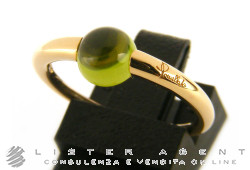 POMELLATO ring M'ama non m'ama in 18Kt rose gold with peridoto Size 11 Ref. AB004TO7OE. NEW!