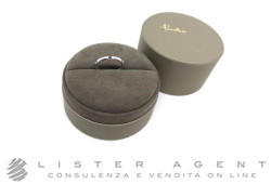 POMELLATO Milano ring in 18Kt white gold with sapphires ct 0.16 Size 53 Ref. A.A104/O9/ZF. NEW!