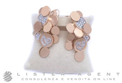 CHANTECLER Paillettes earrings in 18Kt rose gold and diamonds ct 1.31 Ref. 39923. NEW!