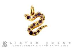 DODO by Pomellato pendant Serpente in 18Kt yellow gold with amethysts ct 0,26 Ref. D6SEGOGOI. NEW!