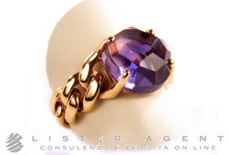 POMELLATO ring Lola in 18Kt rose gold and amethyst Size 14 Ref. AA507O7OI. NEW!