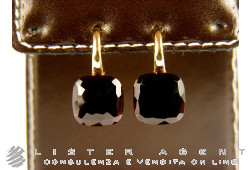 POMELLATO earrings Nudo in 18Kt rose and white gold with garnet Ref. OA1071OGO6. NEW!