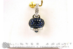 CHANTECLER pendant collection Campanelle in 18Kt white gold diamonds ct 0,16 and sapphires ct 1,03 Ref. 33900. NEW!