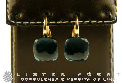 POMELLATO earrings Nudo in 18Kt white and rose gold with London topaze Ref. OA107O6TL. NEW!