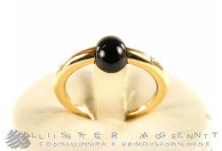 POMELLATO ring M'ama non M'ama in 18Kt rose gold and green tormaline Size 12 Ref. AB004007TV. NEW!