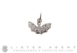 DODO by Pomellato pendant Bat small in 18Kt white gold with diamonds ct 0,10 Ref. D14PPPOB/B. NEW!