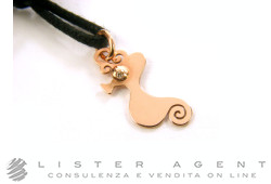 CHANTECLER pendant Scugnizzi Mini Sea Horse in 9Kt rose gold and diamonds Ref. 35597. NEW!