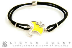 CHANTECLER bracelet Scugnizzi Mini Stingray in 925 silver with yellow enamel and diamonds Ref. 35592. NEW!