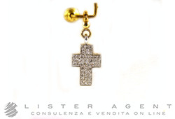 PASQUALE BRUNI pendant Cross in 18Kt white and yellow gold and diamonds Ref. 149CNGIOMO13696BG NEW!