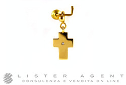 PASQUALE BRUNI pendant Cross in 18Kt yellow gold and diamond Ref. 163CNGIOMO13709G. NEW!