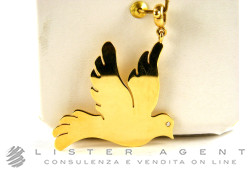 PASQUALE BRUNI pendant Dove in 18Kt yellow gold and diamond Ref. 152CNGIOMO13727G. NEW!