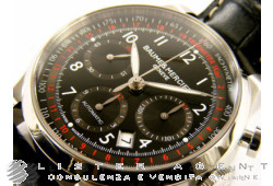 BAUME & MERCIER Capeland Chronograph in steel Black AUT Ref. M0A10084. NEW!