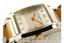 BAUME & MERCIER Hampton lady in steel and 18Kt rose gold Argenté Ref. M0A10108. NEW!