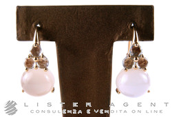 POMELLATO earrings Luna in 18Kt rose gold with adularia and aquamarine Ref. AA702O7ADF. NEW!