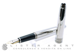 MONTBLANC penna stilografica Meisterstuck Solitaire in acciaio Ref. 23144. NUOVA!