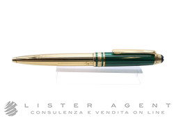 MONTBLANC penna roller Meisterstück CZAR NIKOLAI I in argento 925 placcato oro giallo e malachite Ref. 20116. NUOVO!