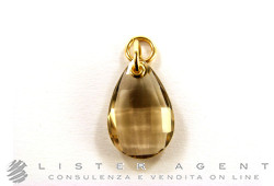 KIDULT pendant Glam collection Swing in 9Kt yellow gold and fumé quartz Ref. 147485. NEW!