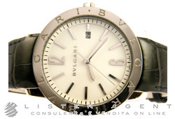 BULGARI Bulgari-Bulgari automatic in steel White AUT Ref. 102056 BB41WSLD. NEW!