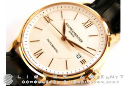 BAUME & MERCIER Classima in 18Kt rose gold Argenté AUT Ref. M0A10037. NEW!