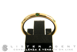 POMELLATO ring Milano in 18Kt yellow gold and emeralds Size 13 Ref. AA1040SM. NEW!