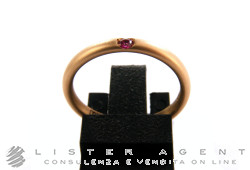POMELLATO ring Milano in 18Kt rose gold and rose sapphire Size 12 Ref. AA002SO7ZR. NEW!