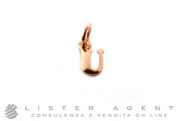 DODO by Pomellato pendant Letter U small in 9Kt rose gold Ref. DLET9PU. NEW!