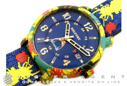 BELFORT Street Art Blue 02 in coloured Pvd steel Blu Ref. BELSTRE. NEW!