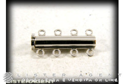 CLASP in 18Kt white gold for 4 strings necklace . NEW!