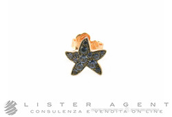 DODO by Pomellato mono earring Sea Star 9Kt rose gold and light blue zapphires Ref. DOHSTP9ZA. NEW!