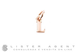 DODO by Pomellato pendant small size Letter L in 9Kt rose gold Ref. DLET9PL. NEW!
