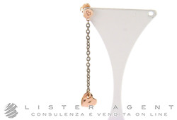 DODO by Pomellato mono earrings Heart in 9Kt rose gold and titanium Ref. DOHCUORP19CT. NEW!