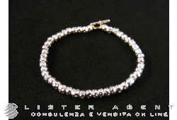 DODO by Pomellato kit bracelet Granelli in 925 silver and 18Kt yellow gold CM 17.50 Ref. DKB/3/1. NEW!