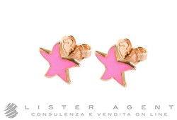 DODO by Pomellato earrings Starfish in 9kt rose gold and pink enamel Ref. DOHSTP9RFLK. NEW!
