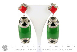 ULTIMA EDIZIONE earrings in 925 silver and natural stones with zircons Ref. OA5657. NEW!