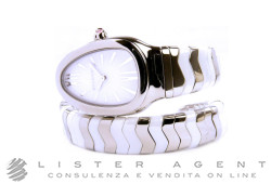 BULGARI watch Serpente in steel and white ceramic White Ref. 102182. NEW!