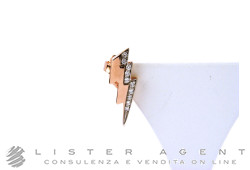 DODO by Pomellato mono earring Fulmine in 9Kt rose gold with diamonds Ref. DOHFUL9B. NEW!